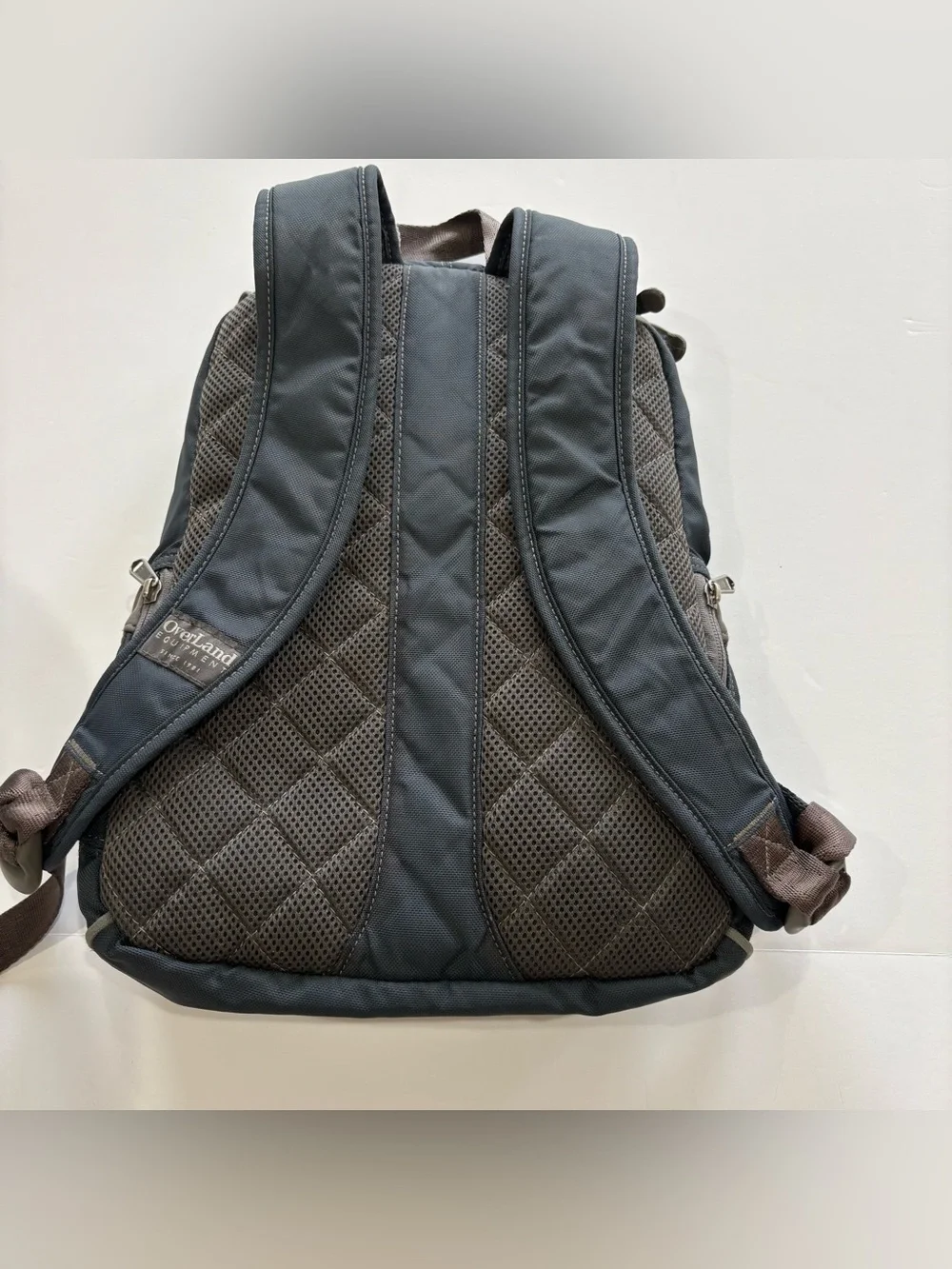 OverLand Equipment Backpack Blue Gray Compact Daypack Travel Hiking Organizer